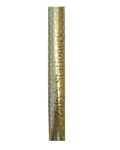 Picture of REX WRAPPING ROLL GOLD SPOTTED